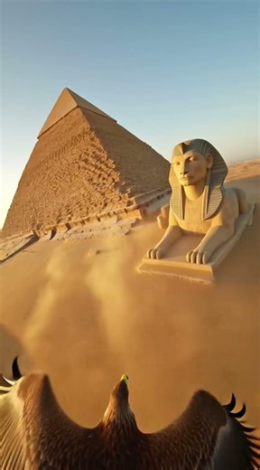 Eagle POV: Secret Pyramid Chamber Discovered Above the Giza Plateau!