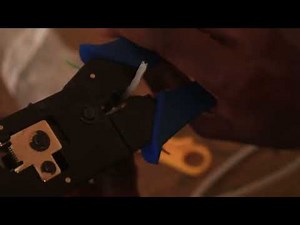 Straight through Ethernet LAN cable termination