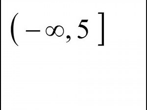 interval and set notation