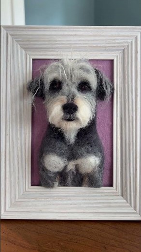 Creating a Realistic Felted Dog Portrait