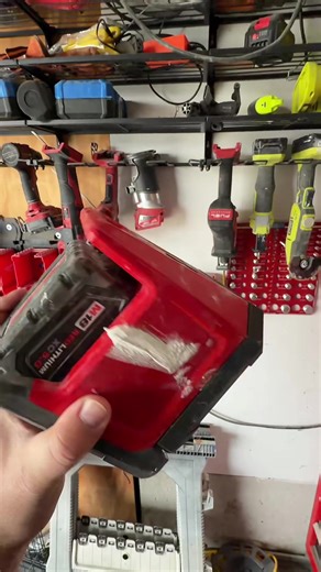 Red tool work light battery work light #work #spotlight #tools #worklight