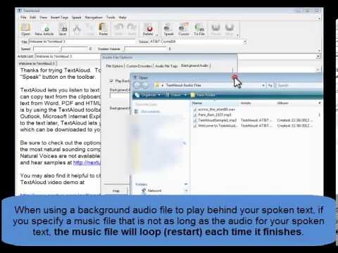 Creating Audio Files and Syncing with iTunes with TextAloud 3