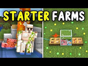 TOP 5 EASIEST STARTER Farms Minecraft Bedrock 26.1/1.21+!