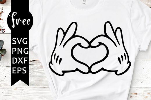 Mickey heart hands svg free, disney svg, mickey svg, instant download, heart svg, shirt design, mickey mouse svg, love svg, png, dxf 0358