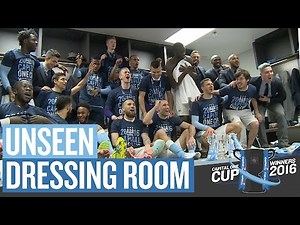 DRESSING ROOM CELEBRATIONS | Capital One Cup Final | Man City v Liverpool