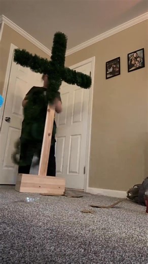 The buyer of our most recent Cross Christmas Tree sent in this beautiful video of them decorating it!! ❤️ So thankful for the opportunity to bring her idea to life! Stouffer's Backwood Woodwork | Stouffer's Backwood Woodwork