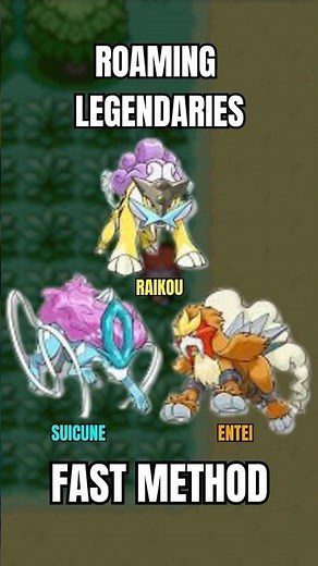 How to Catch Roaming Legendary Beasts FAST in Pokemon Fire Red and Leaf Green #pokemon #retrogaming