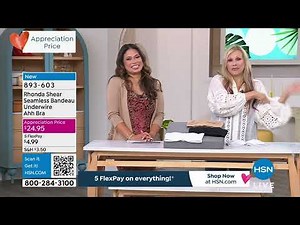 Rhonda Shear Seamless Bandeau Underwire Ahh Bra