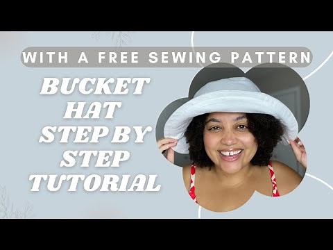 How to sew a bucket hat, sewing tutorial and a FREE bucket hat pattern from Mood Fabrics!