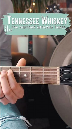Tennessee Whiskey Chris Stapleton Guitar Lesson // Tennessee Whiskey Guitar Tutorial #Shorts
