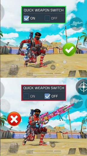 ✅Best Quick Weapon Switch Settings in CODM BR🔥💯Codmobile Tips and Tricks #shorts #codmbr #codmiphone