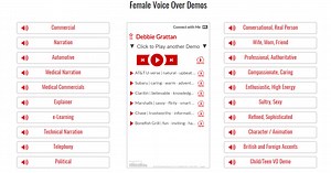 Female Voice Over Demos - Debbie Grattan Voiceover Talent