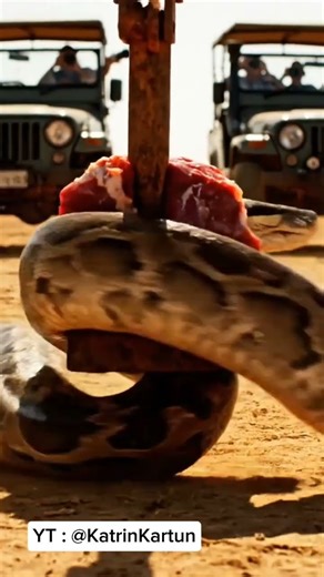 Giant Python Caught in Safari Trap!