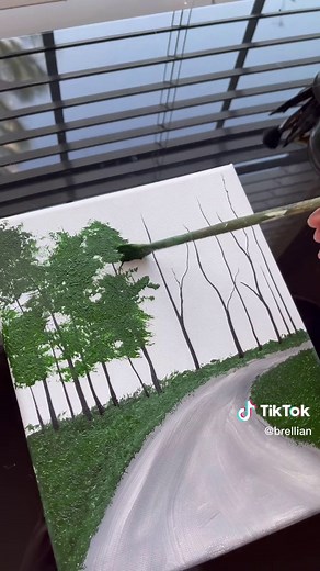 Escape to the Tranquil Woods - Acrylic Painting Process Video