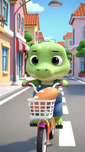 Baby Croc Buys a Big Loaf of Bread!