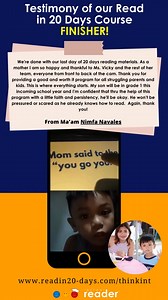 19K views · 20 reactions | Feedback on our Digital Read in 20 Days Course! #Review #InstantReader #DigitalCourse #Readin20days | Instant Reader Main | Facebook