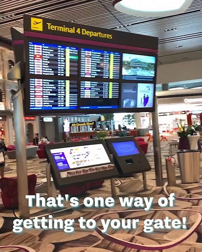 6.4M views · 30K reactions | This airport in Singapore has a slide that takes you to your gate  | UNILAD Adventure | Facebook