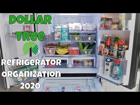 REFRIGERATOR ORGANIZATION IDEAS DOLLAR TREE | FRIDGE ORGANIZATION 2020