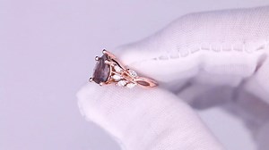 custom project made with a beautiful unheated purple Montana sapphire, and diamonds, set in 14k rose gold. really excited with how this one turned out. reach out for custom work | Nathan Fordham