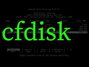 Particionamento de disco no linux FÁCIL com cfdisk