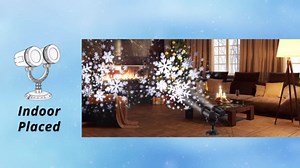 Snowflake Christmas Projector Lights Outdoor, 2026 Upgraded Dual-Head,IP65 Waterproof Holiday LED 180° Rotation Projector Light for Indoor,Patio Wall Window Decorations