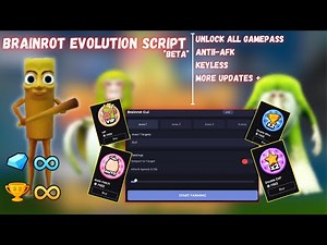 [OP] BRAINROT EVOLUTION SCRIPT | KEYLESS & AUTOFARM | ROBLOX SCRIPT SHOWCASE