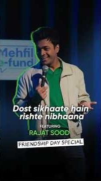 Dost Hi Sikhaate Hain ft. Rajat Sood - Friendship Day Special | Mehfil-e-Fund by Tata Mutual Fund