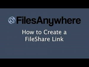 How to Create a FileShare Link