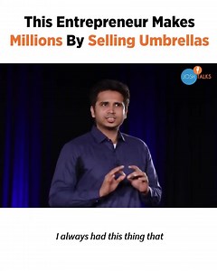 This entrepreneur built a successful business by Selling Umbrellas | Josh Talks