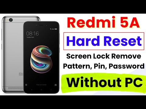 Redmi 5A Password Unlock | Forgot Password | How to Hard Reset Redmi 5A | Screen Lock Remove Mi 5A