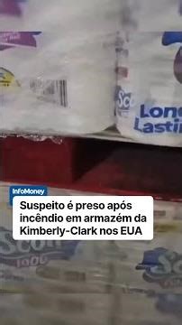 Incêndio em armazem da Kimberly-Clark