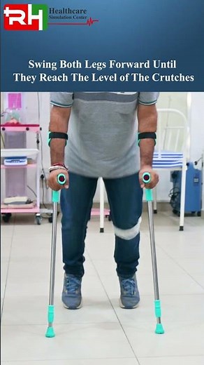 Swing-To Gait Walking #GaitTraining#Rehabilitation#Physiotherapy#CrutchWalking