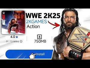 WWE 2K25 ON MOBILE 😱🔥 | How to Play WWE 2K25 ON Andriod