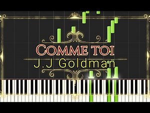 Comme toi Jean jacques Goldman Piano Synthesia Tutorial