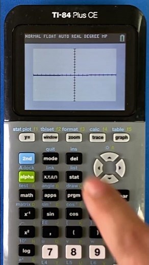TI 84 - Trig graph isn't working - Why is my trig graph a straight line?