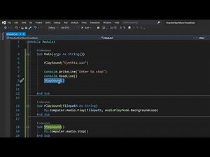 How to Stop and Play Music Using Visual Basic (Simple)