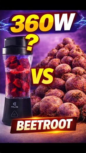 Kilig 360W Portable Blender vs Beetroot | Can It Crush Raw Beetroot? 😱 #portableblender