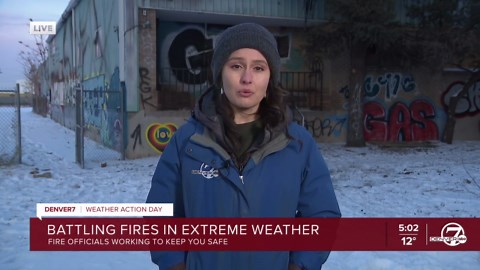 Battling fires amid frigid temps in Denver