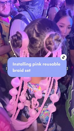 Installing Pink Reusable Rave Braid Set Tutorial
