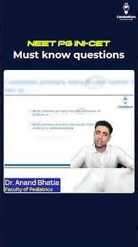 NEET PG INI-CET Must Know Questions | Dr. Anand Bhatia