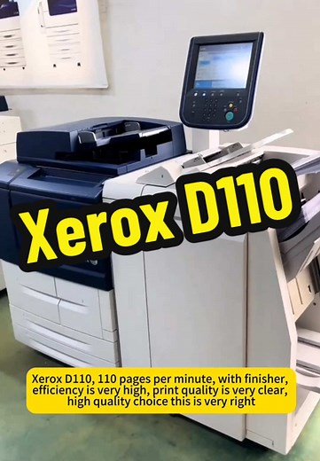 Xerox D110 black and white copier, 110 pages per minute, the most stable black and white machine, the lowest paper jam rate, understand understand!#usedcopiers #Xerox #copiers #duplicator #Used #colorcopier #xeroxcopier #Used #copierstok #Factory #wholesaler #graficaonline #purchaser #titok #tonercartridge #mnlaser