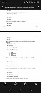 Here are some multiple-choice questions related to nutrition:... | Filo