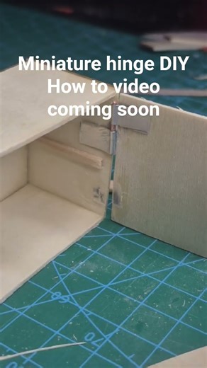 DIY hinges make your own miniature dollhouse door how to #craft #miniature #door #art #hinge #diy #.