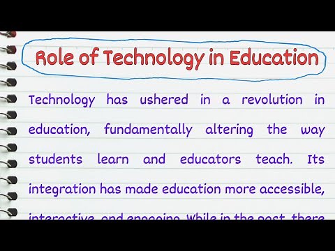 Essay on The Role of Technology in Education