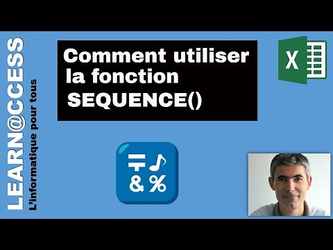 Excel - Comment utiliser la Fonction SEQUENCE()