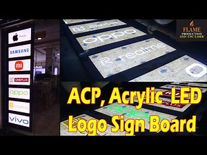 How To Make ACP LED Logo Sign Board | ACP LED Sign Board