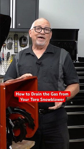 How to Drain Gas from a Toro Snow Blower
