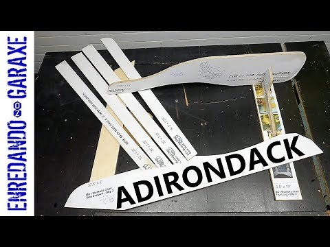 Watch how to make Adirondack chair templates out of plans