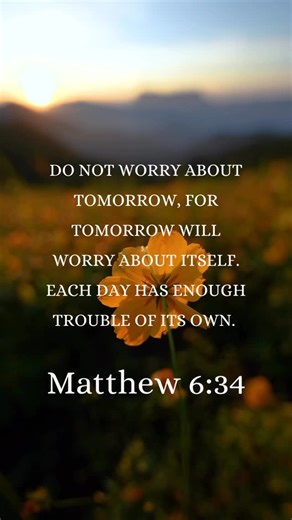 Matthew 6:34🤎 | Vine on Main