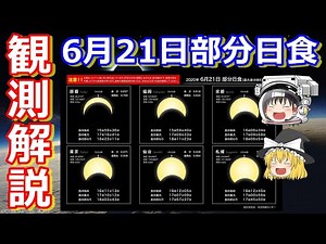 【ゆっくり解説】日食の観測方法と注意点解説！